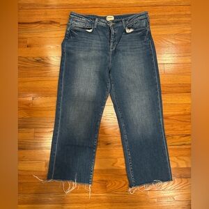 L'AGENCE Blue Straight Leg Jeans Wanda